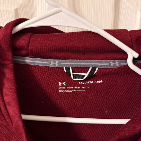 Men's Under Armour Hoodie/Anorak - 4XL - Cardinal - Picture 2 of 3